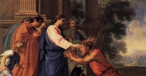 blind man born sacrament jesus heals