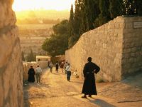 jerusalem mount of olives palm sunday road hosanna