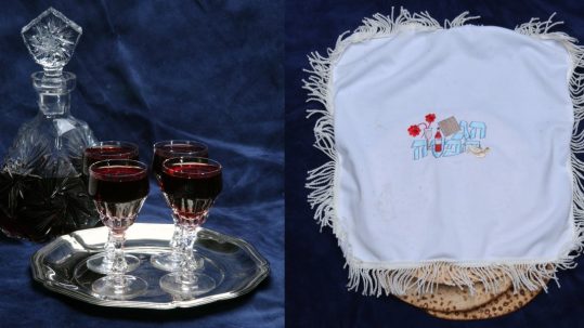 matza with four wine A Chabadnik freeimages