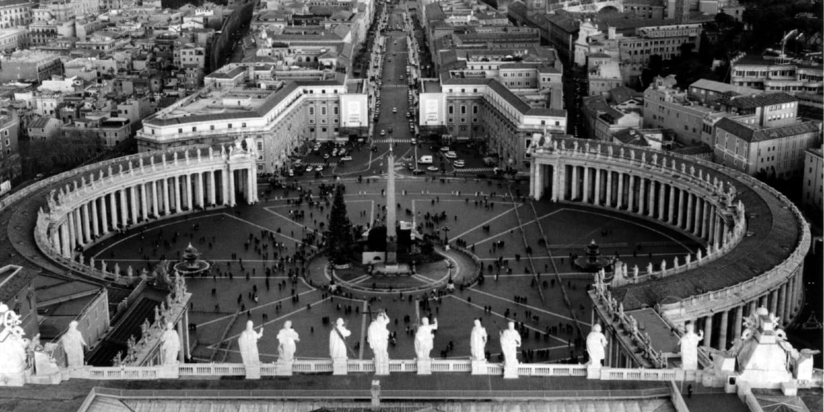 the vatican rooftops monochrome Kim Werker freeimages