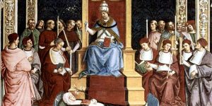 canonization saints beatify blessed venerable canonize canonized virtue holy pope papal pinturicchio
