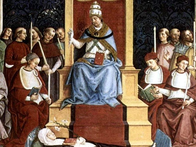 canonization saints beatify blessed venerable canonize canonized virtue holy pope papal pinturicchio