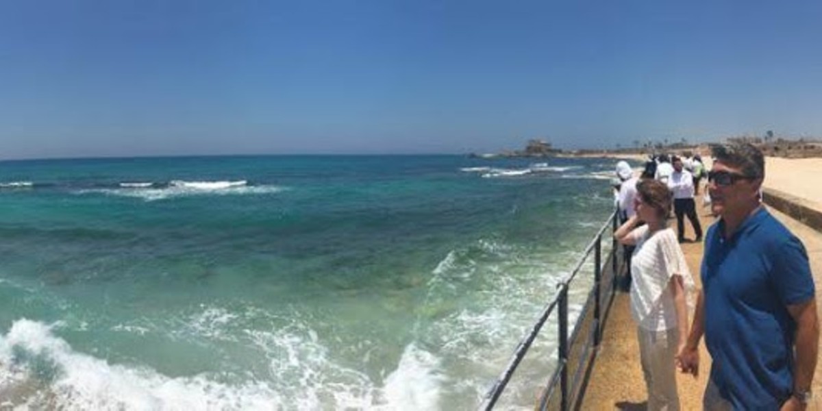 Caesarea Maritima acquaduct Herod's Mediterranean jewel