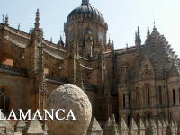 Salamanca-Cathedral-close-up-Jose-A-Warletta-FreeImages-public-domain text