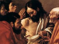 doubting thomas divine mercy sunday octave easter faith unbelief believe incredulity Hendrick ter Brugghen