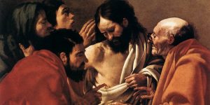 doubting thomas divine mercy sunday octave easter faith unbelief believe incredulity Hendrick ter Brugghen