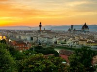 florence skyline michelangelo catholic culture santa croce maria novella