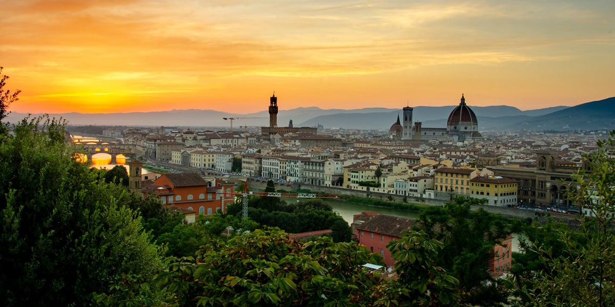 florence skyline michelangelo catholic culture santa croce maria novella