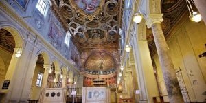 san clemente basilica interior ceiling clement rome