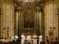 liturgy sacraments tradition catholic priests concelebrating at the altar video