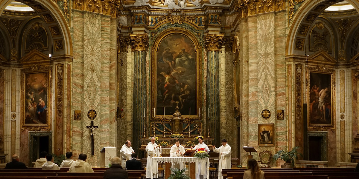 liturgy sacraments tradition catholic priests concelebrating at the altar video