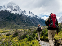 Mountain, people, trail, moss, 1200x600