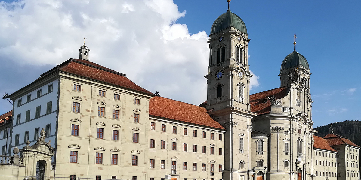 St. The Madonna - Einsiedeln podcast - Black Abbey Meinrad, and