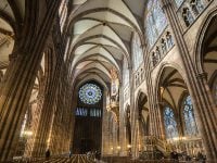 Strasbourg Cathedral, Strasbourg France, Notre Dame de Strasbourg, Rhine pilgrimage, Rhine cruise, Catholic pilgrimage, Our Lady of Strasbourg