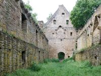 El salto de San José a la fama - Padre de la fé Ruins of Hildegard E-W wikimedia CC 3.0