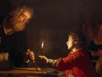 El salto de San José a la fama - Padre de la fé St. Joseph, Jesus, candle, workshop, angels 1200x600