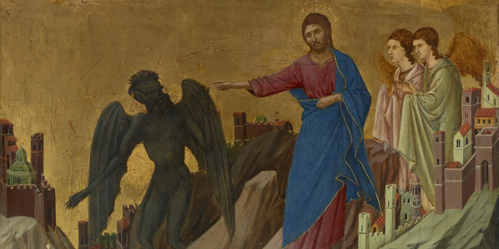 Temptation Christ Jesus Mount Mountain Devil Kingdom 1200x600