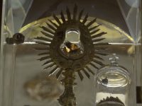 Eucharistic Miracle, Monstrance, Eucharist 1000x500