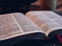 The Bible, bookmark, cup 1200x600